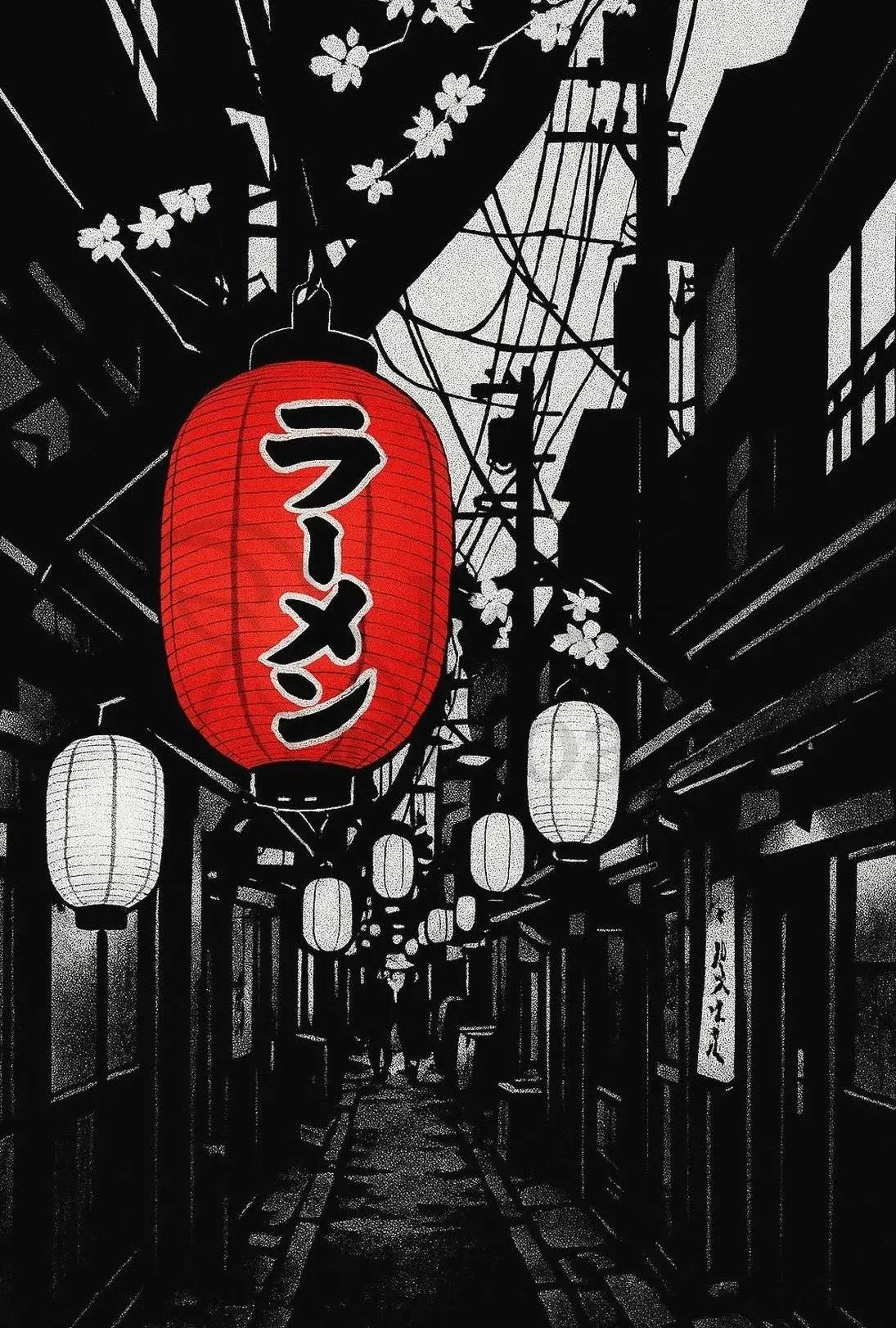 Traditional Japanese Alleyway Art Print: Cultural Heritage Poster PosterGoat