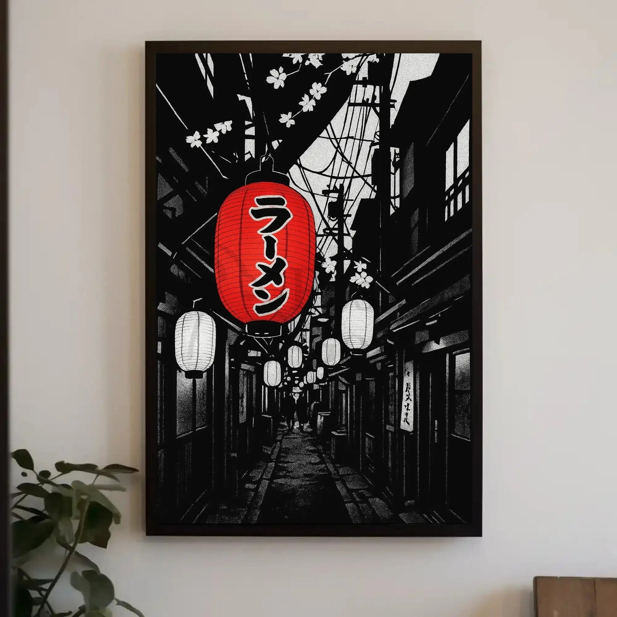 Traditional Japanese Alleyway Art Print: Cultural Heritage Poster PosterGoat