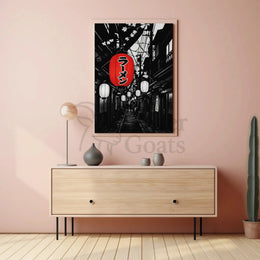 Traditional Japanese Alleyway Art Print: Cultural Heritage Poster PosterGoat
