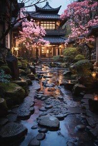 Traditional Japanese Garden Serenity Cultural or Heritage Poster PosterGoat