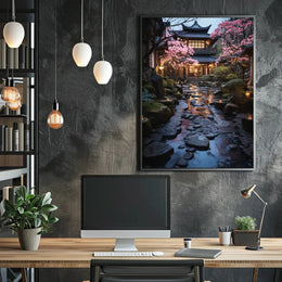 Traditional Japanese Garden Serenity Cultural or Heritage Poster PosterGoat
