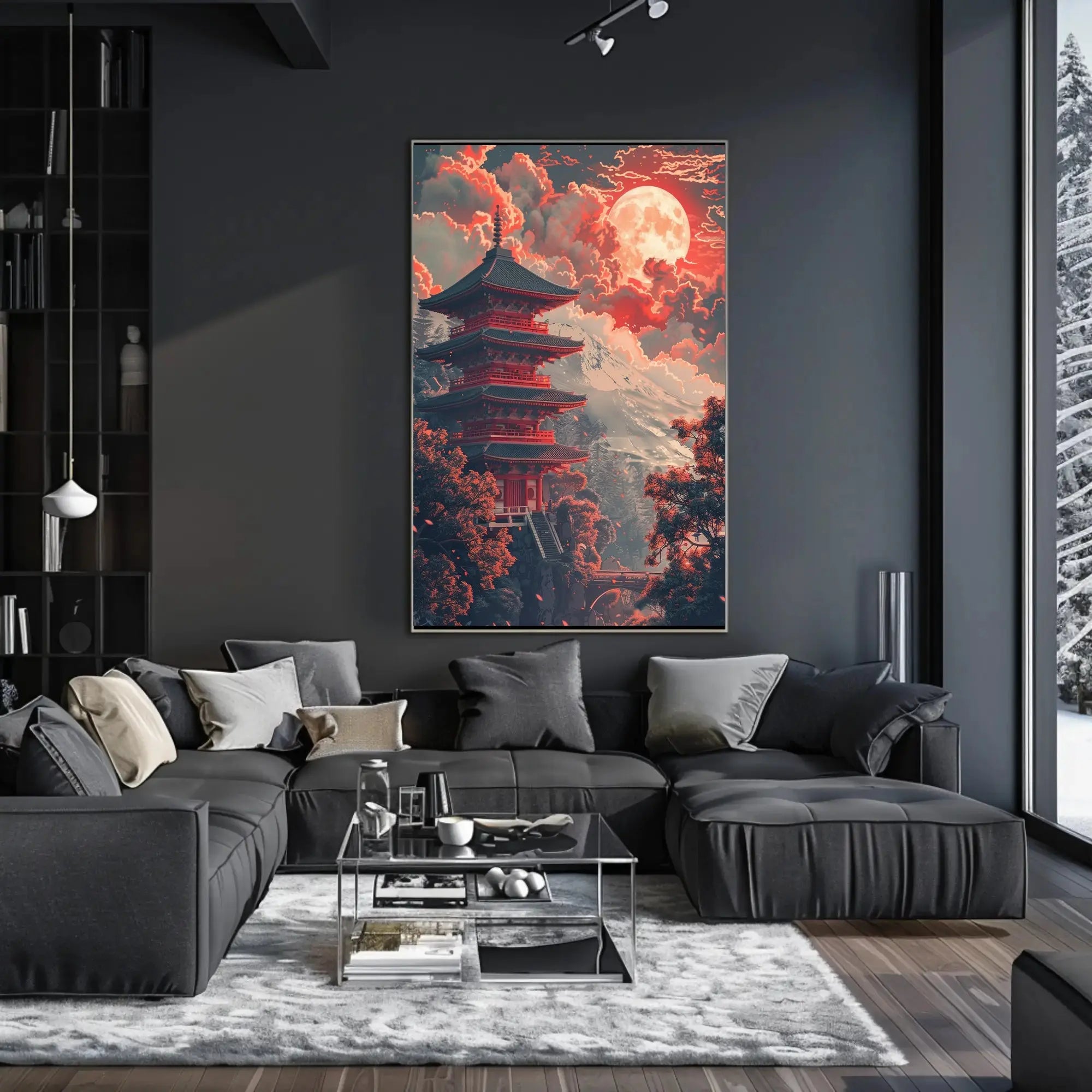 Traditional Japanese Pagoda Art Print - Cultural or Heritage Poster PosterGoat