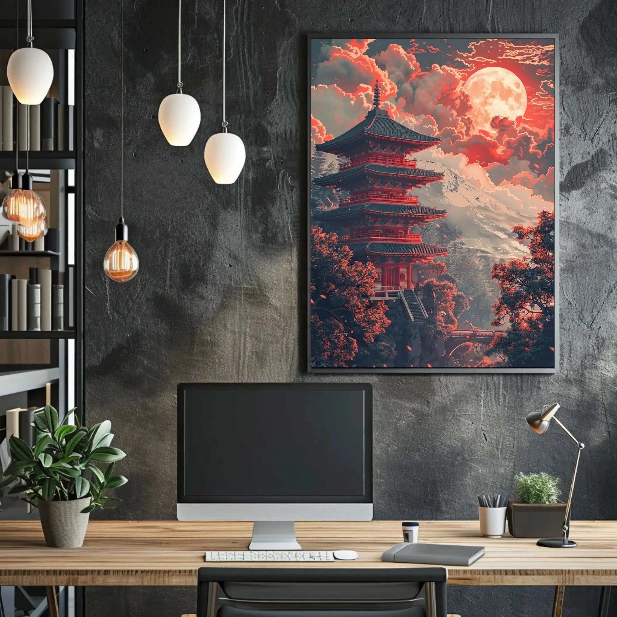 Traditional Japanese Pagoda Art Print - Cultural or Heritage Poster PosterGoat