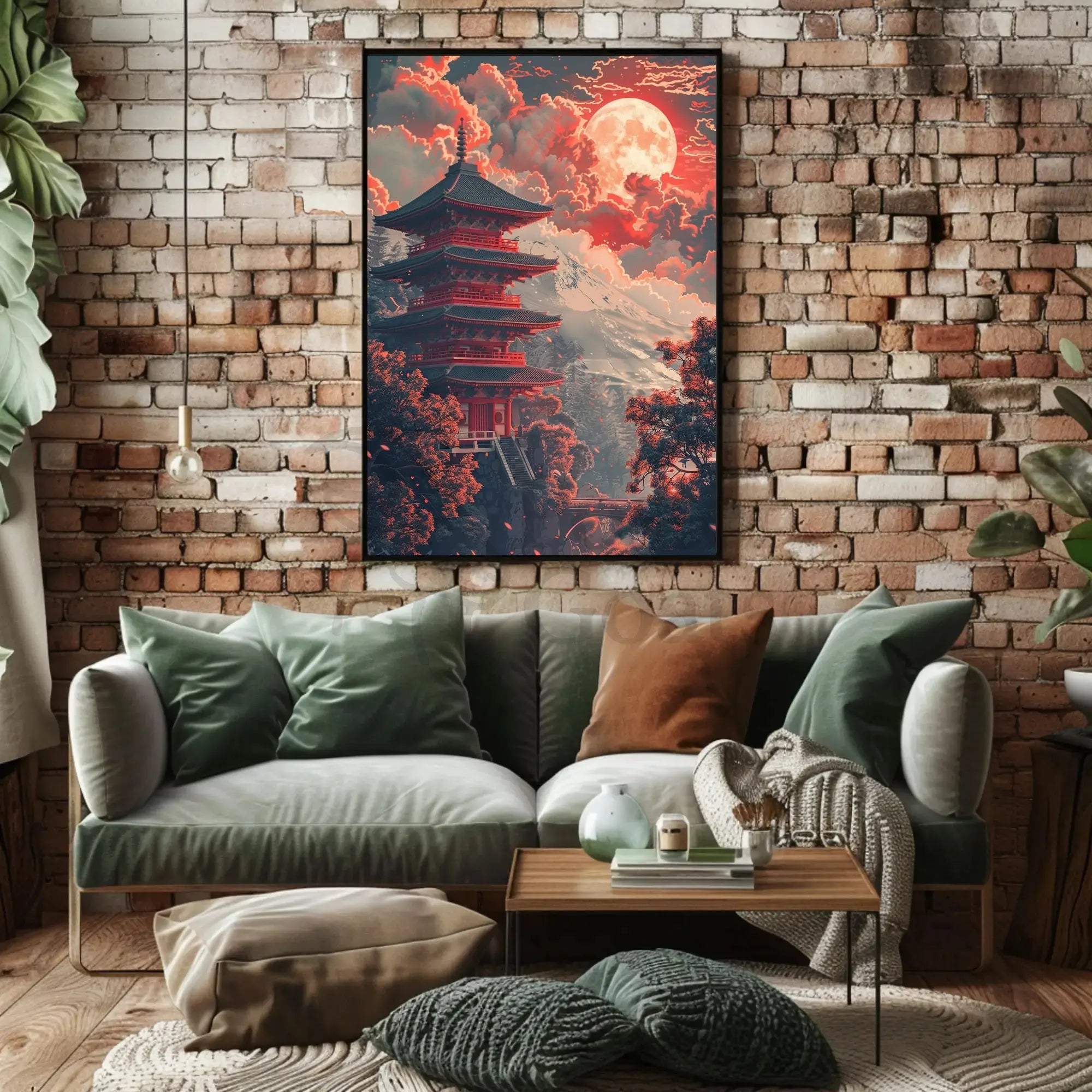 Traditional Japanese Pagoda Art Print - Cultural or Heritage Poster PosterGoat