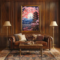 Traditional Kyoto Cherry Blossoms Cultural Heritage Poster PosterGoat