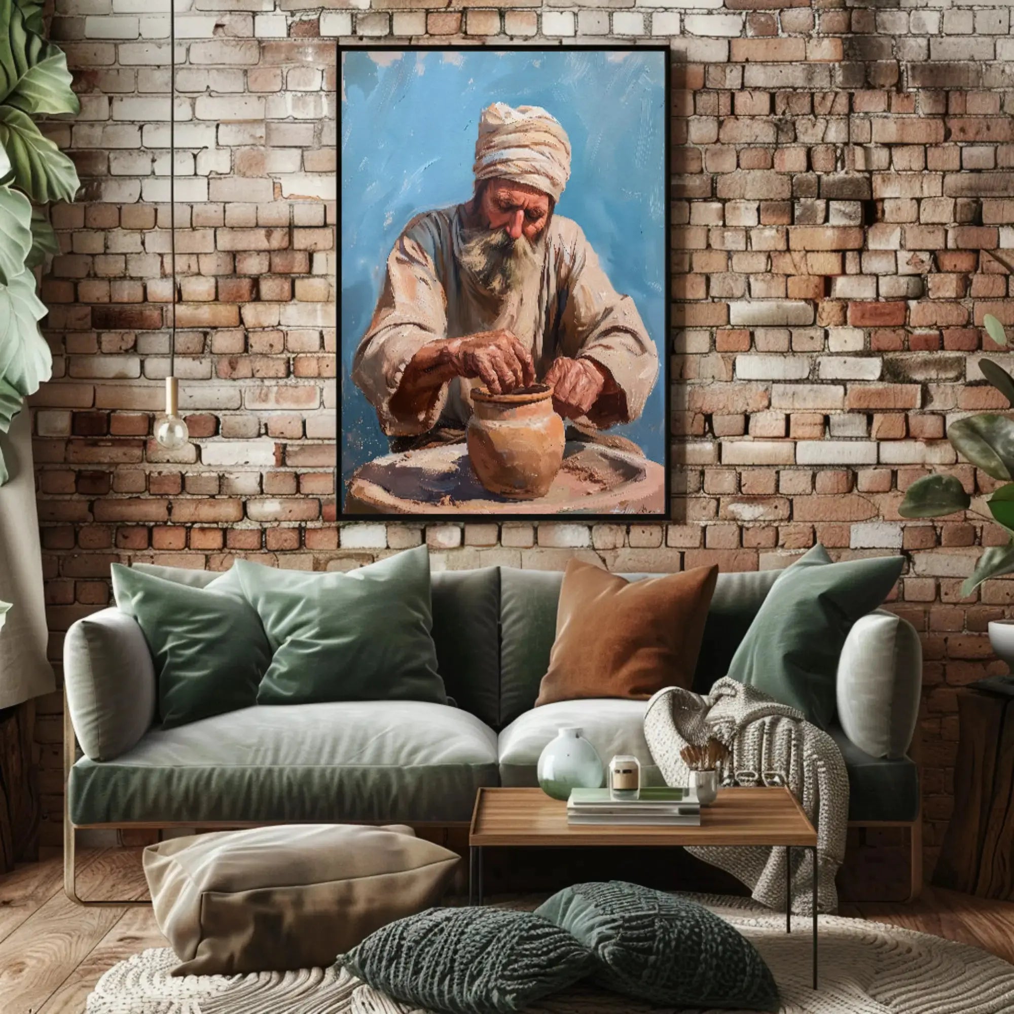Traditional Pottery Craftsmanship Heritage Poster PosterGoat