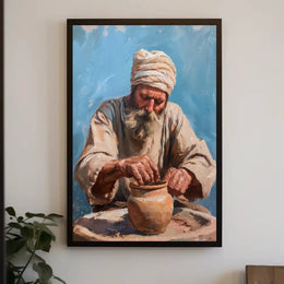 Traditional Pottery Craftsmanship Heritage Poster PosterGoat