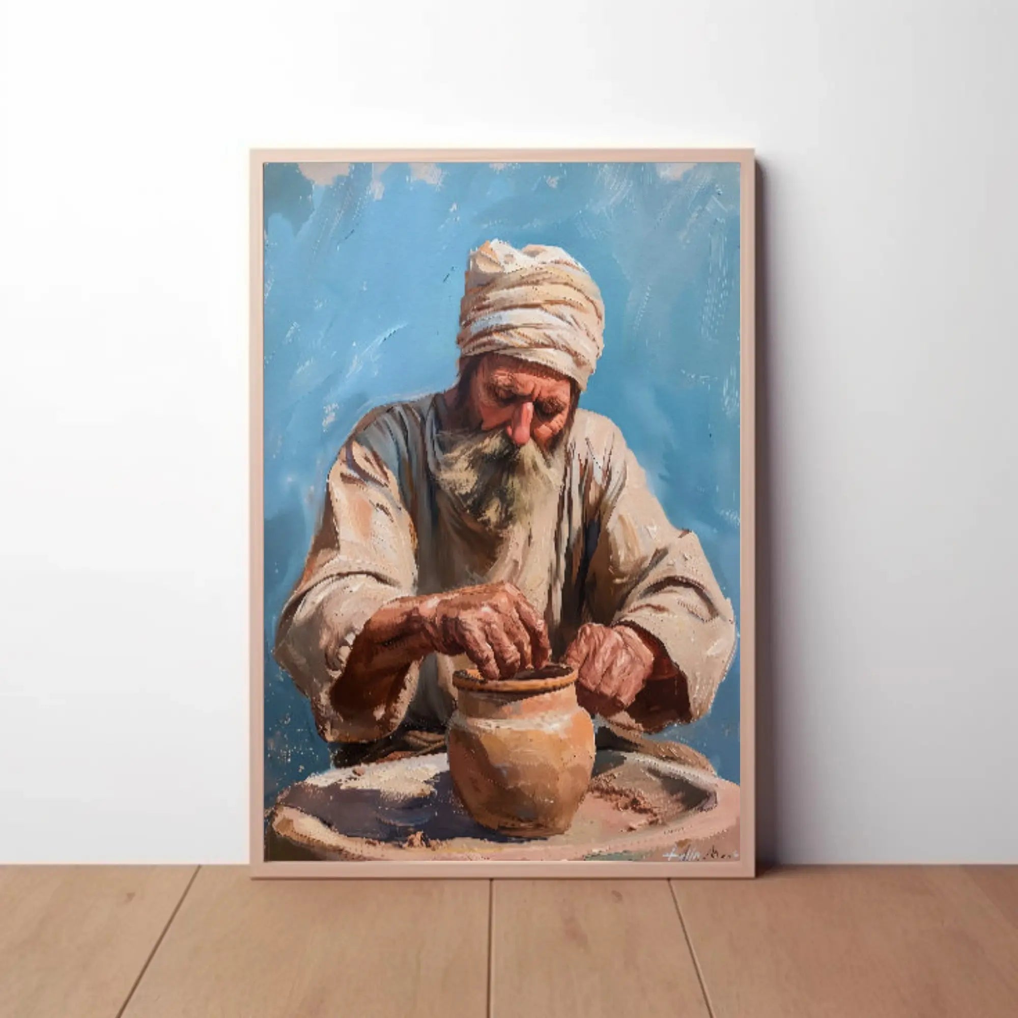 Traditional Pottery Craftsmanship Heritage Poster PosterGoat