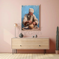 Traditional Pottery Craftsmanship Heritage Poster PosterGoat