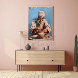 Traditional Pottery Craftsmanship Heritage Poster PosterGoat