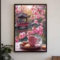 Tranquil East Asian Garden Scene Cultural Poster PosterGoat