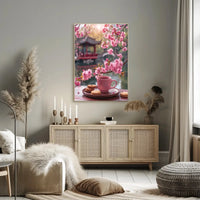 Tranquil East Asian Garden Scene Cultural Poster PosterGoat