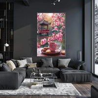 Tranquil East Asian Garden Scene Cultural Poster PosterGoat