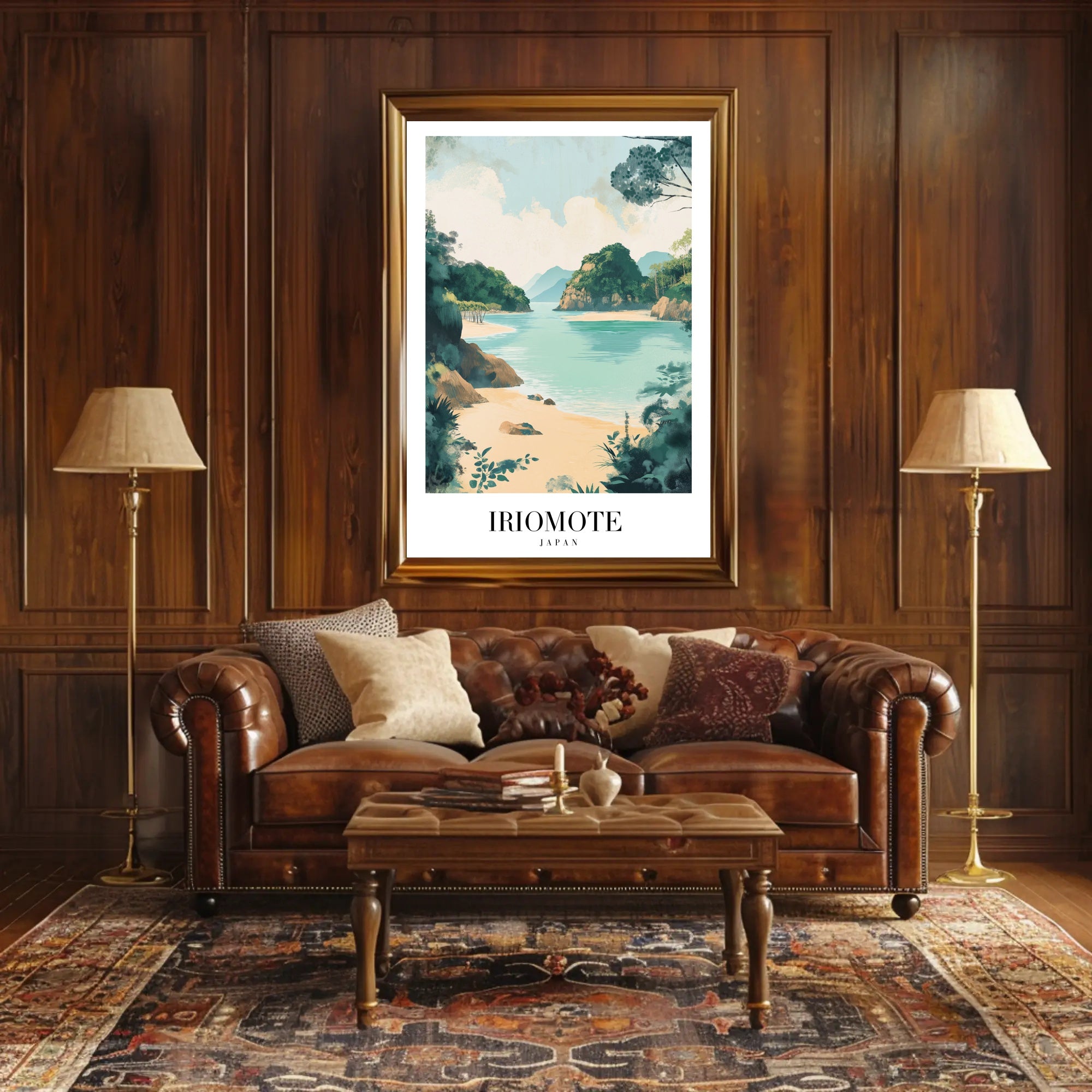 Tranquil Iriomote Island Escape Travel Poster PosterGoat