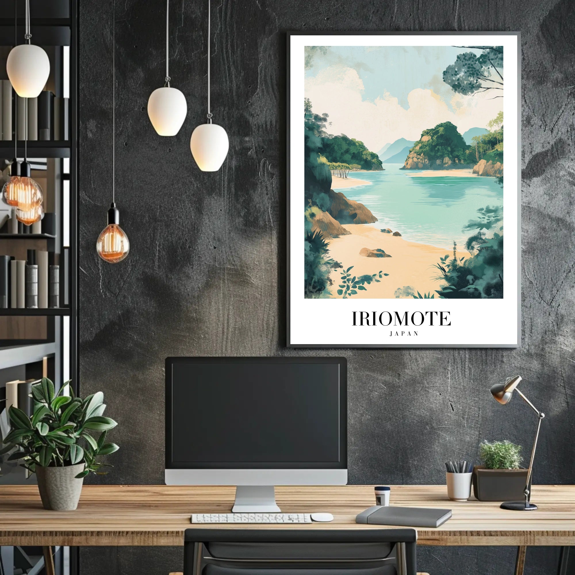 Tranquil Iriomote Island Escape Travel Poster PosterGoat