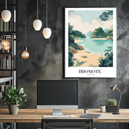 Tranquil Iriomote Island Escape Travel Poster PosterGoat