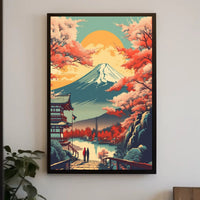 Tranquil Mount Fuji Landscape Cultural or Heritage Poster PosterGoat