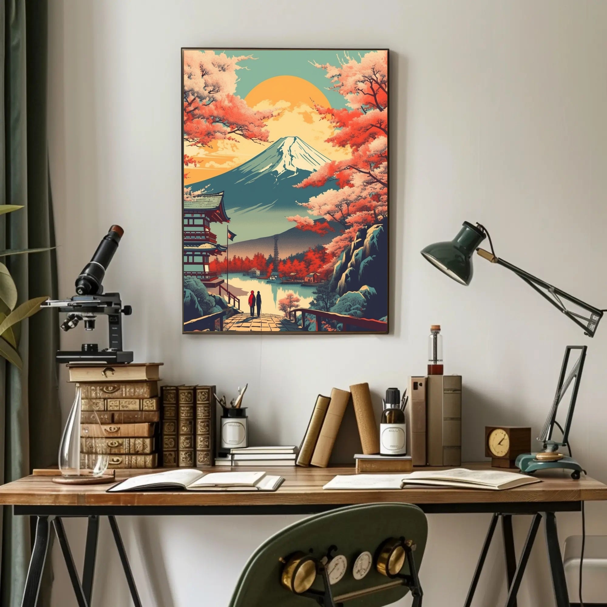 Tranquil Mount Fuji Landscape Cultural or Heritage Poster PosterGoat