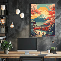 Tranquil Mount Fuji Landscape Cultural or Heritage Poster PosterGoat