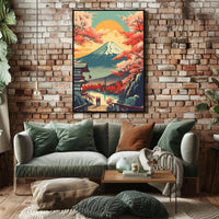 Tranquil Mount Fuji Landscape Cultural or Heritage Poster PosterGoat