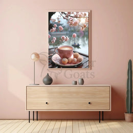 Tranquil Tea Ceremony Scene Cultural or Heritage Poster PosterGoat