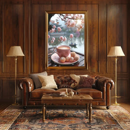 Tranquil Tea Ceremony Scene Cultural or Heritage Poster PosterGoat