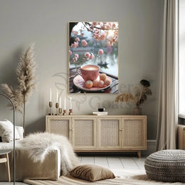 Tranquil Tea Ceremony Scene Cultural or Heritage Poster PosterGoat