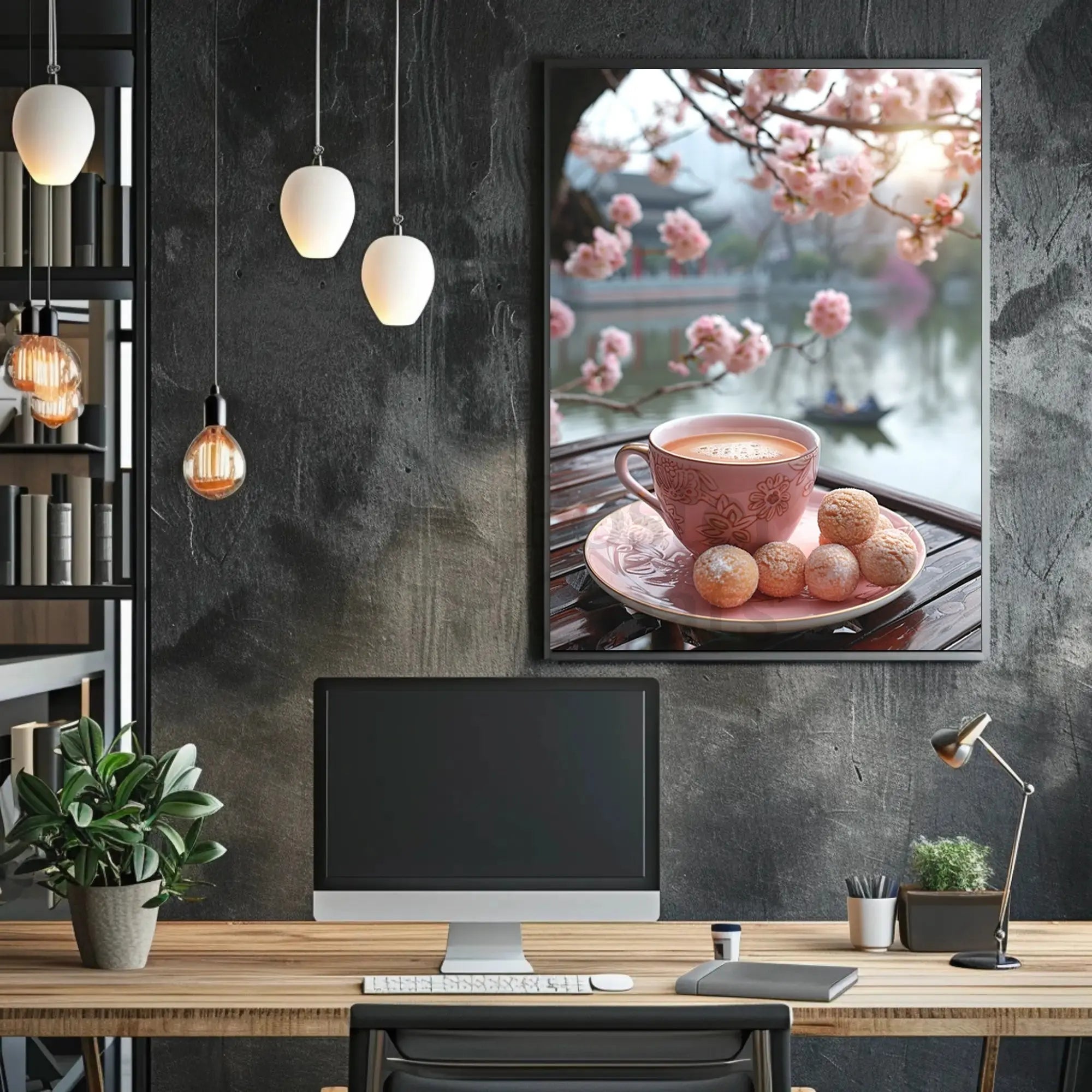 Tranquil Tea Ceremony Scene Cultural or Heritage Poster PosterGoat
