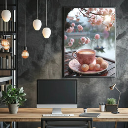 Tranquil Tea Ceremony Scene Cultural or Heritage Poster PosterGoat