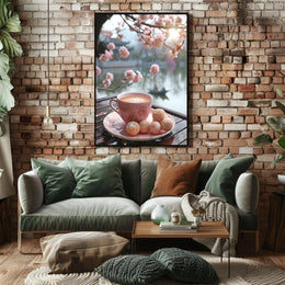 Tranquil Tea Ceremony Scene Cultural or Heritage Poster PosterGoat