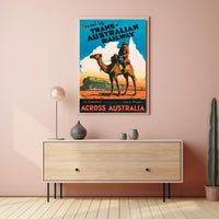 Trans-Australian Railway Vintage Travel Poster PosterGoat