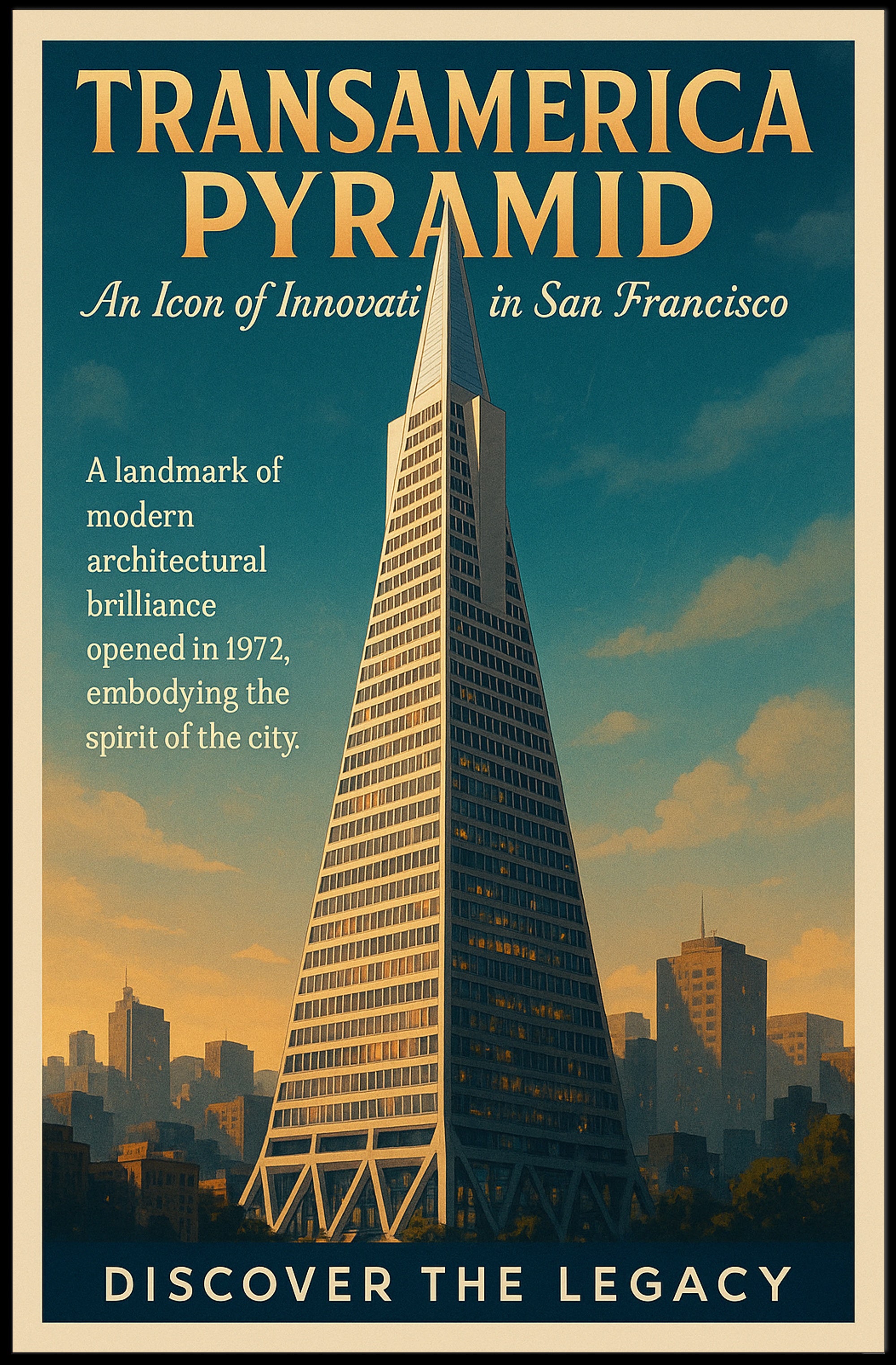 Transamerica Pyramid - An Icon Of Poster PosterGoat