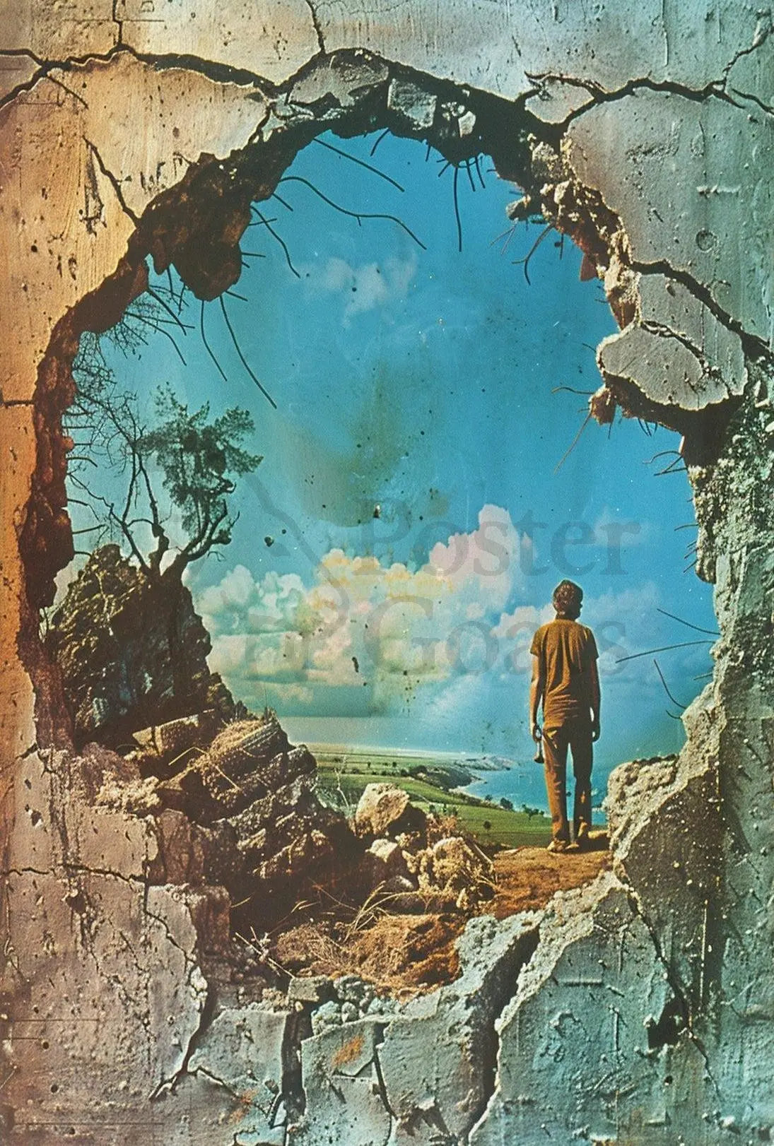 Transformation Escape Surreal Landscape Artistic Poster PosterGoat