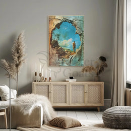 Transformation Escape Surreal Landscape Artistic Poster PosterGoat