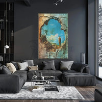 Transformation Escape Surreal Landscape Artistic Poster PosterGoat