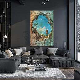 Transformation Escape Surreal Landscape Artistic Poster PosterGoat