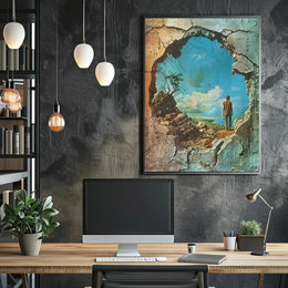 Transformation Escape Surreal Landscape Artistic Poster PosterGoat