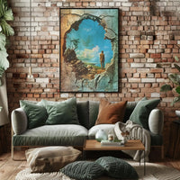 Transformation Escape Surreal Landscape Artistic Poster PosterGoat