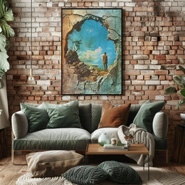 Transformation Escape Surreal Landscape Artistic Poster PosterGoat