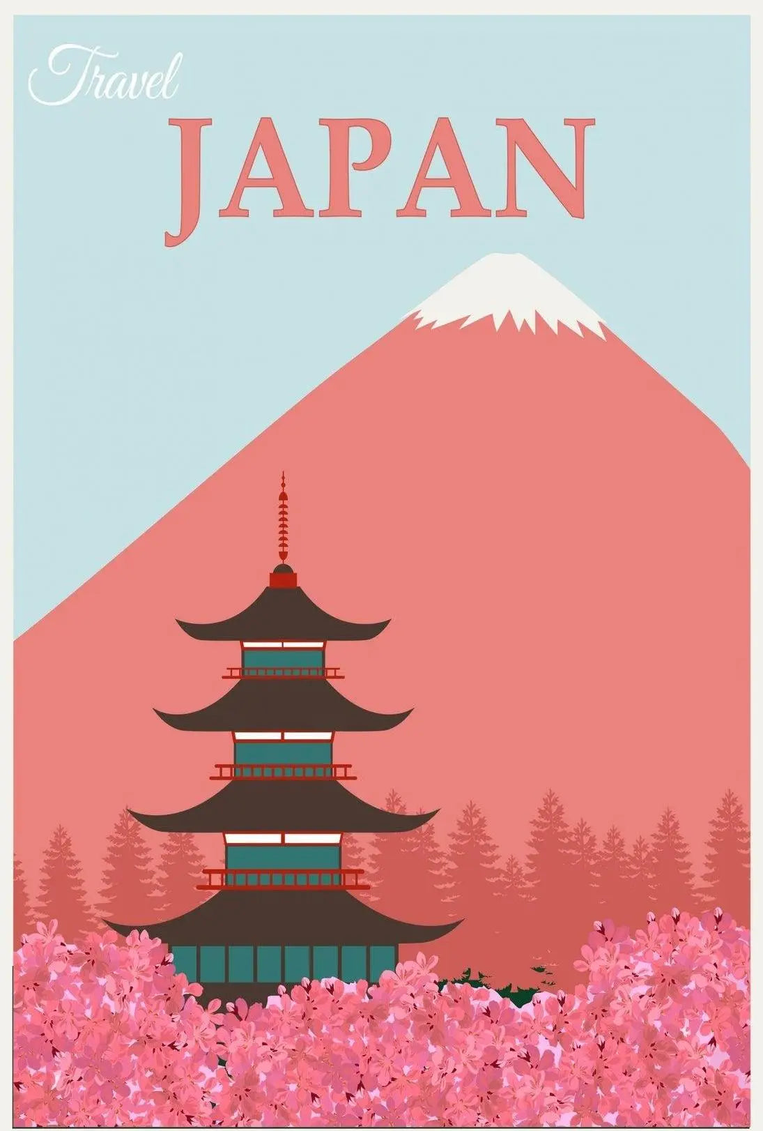 Travel Japan: Cultural and Scenic Highlights Travel Poster PosterGoat