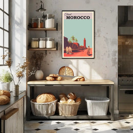 Travel Morocco Vintage Adventure Poster PosterGoat