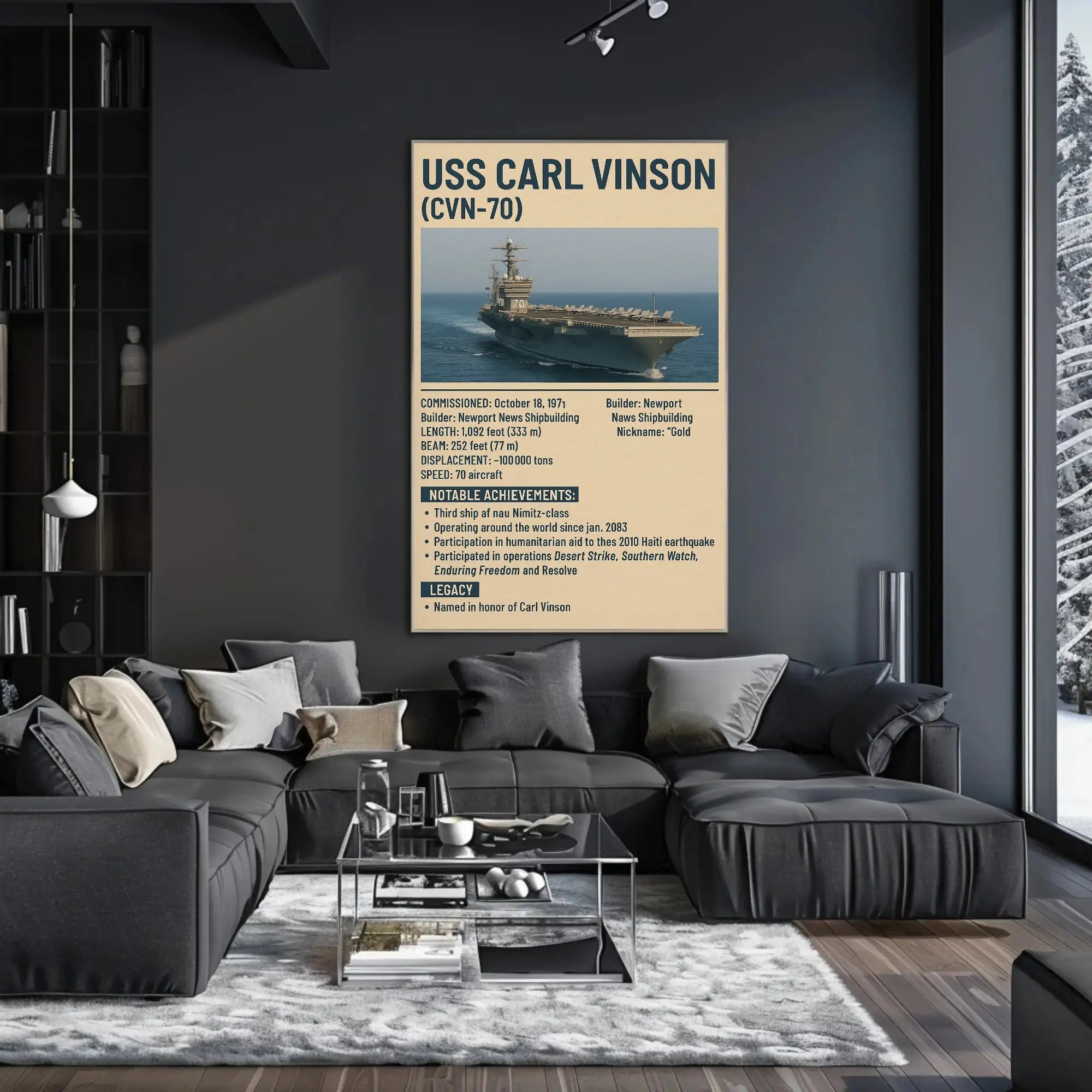 Travel Poster with Ship in the Ocean Artwork for Home Decor PosterGoat