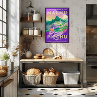 Travel to Machu Picchu Vintage Adventure Travel Poster PosterGoat