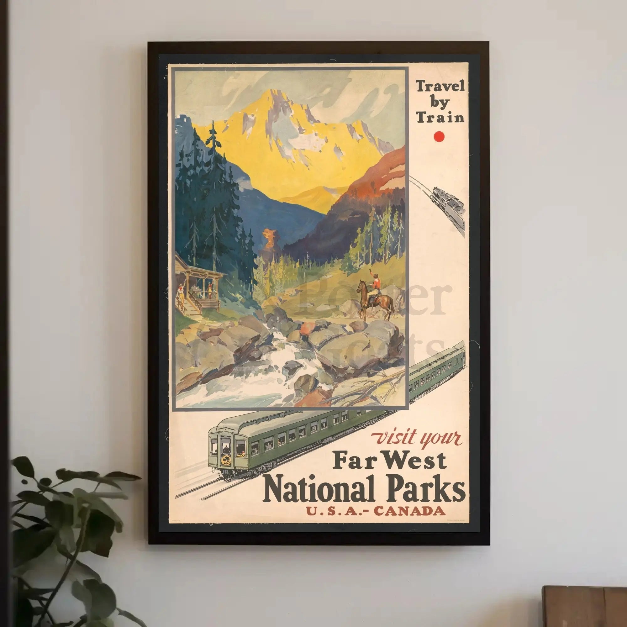Travel to the Majestic Mountains National Park Poster PosterGoat