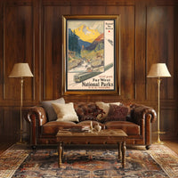 Travel to the Majestic Mountains National Park Poster PosterGoat