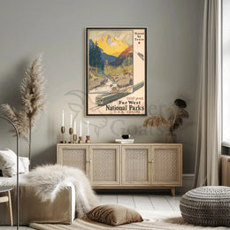 Travel to the Majestic Mountains National Park Poster PosterGoat