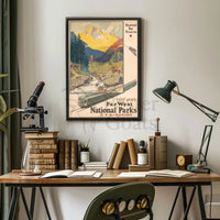 Travel to the Majestic Mountains National Park Poster PosterGoat