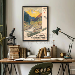 Travel to the Majestic Mountains National Park Poster PosterGoat