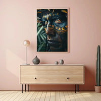 Tribal Face Art Close-Up Cultural or Heritage Poster PosterGoat