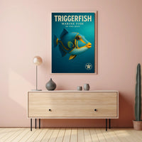 Triggerfish Marine Fish of the Reef Poster PosterGoat